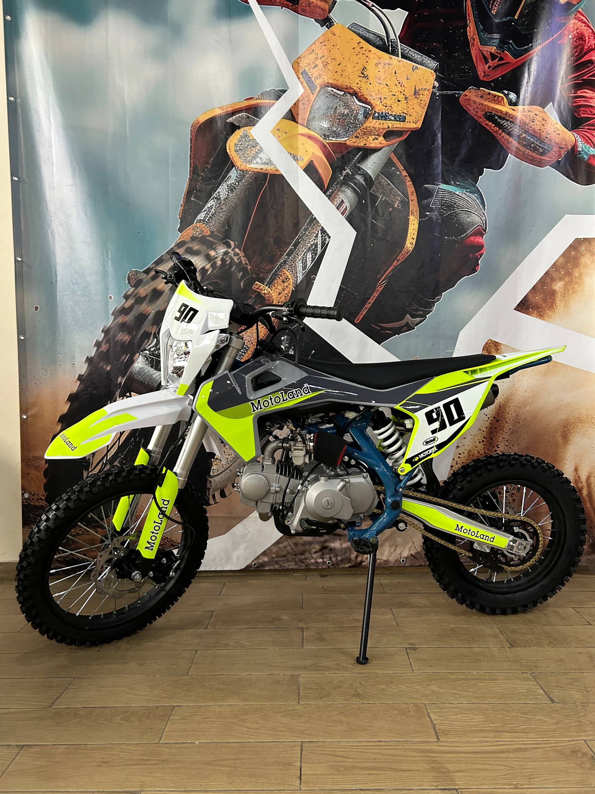 Питбайк Motoland TCX125E 17/14 зеленый 