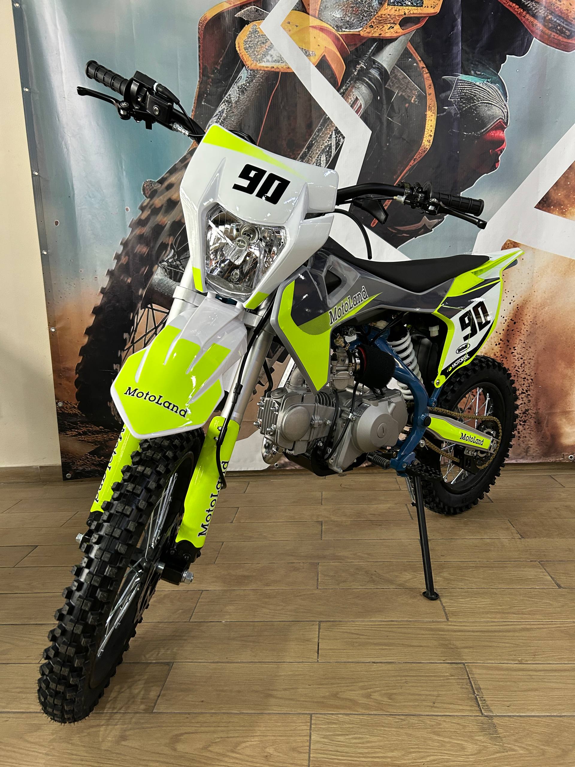 Питбайк Motoland TCX125E 17/14 зеленый 